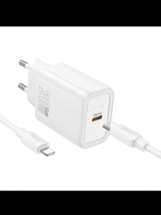 Hoco N60 Gentle, 1PD 20W, цвет: белый
