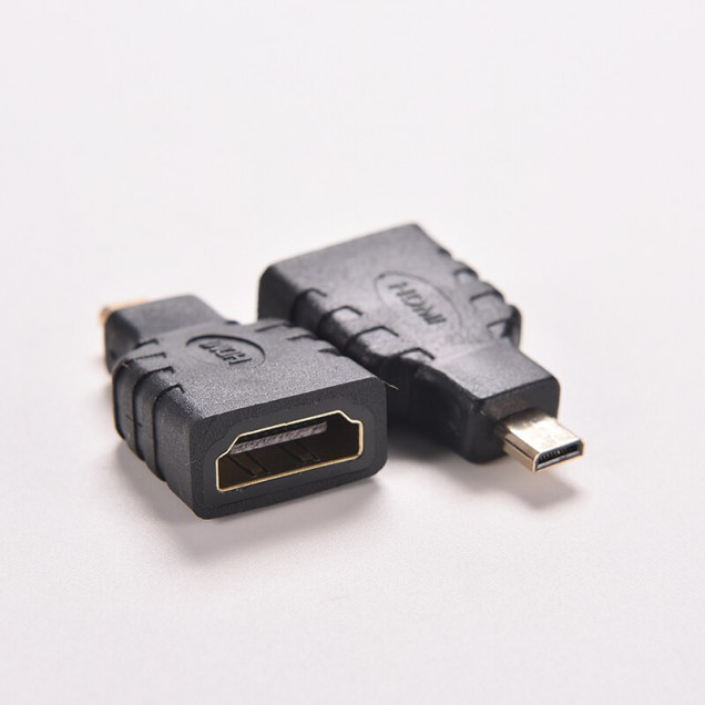 Переходник HDMI micro штекер-HDMI гнездо