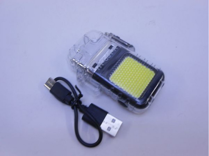 Зажигалка-фонарь сигнальный HY-C01-А аккумул,СОВ,3 режима,зарядка USB