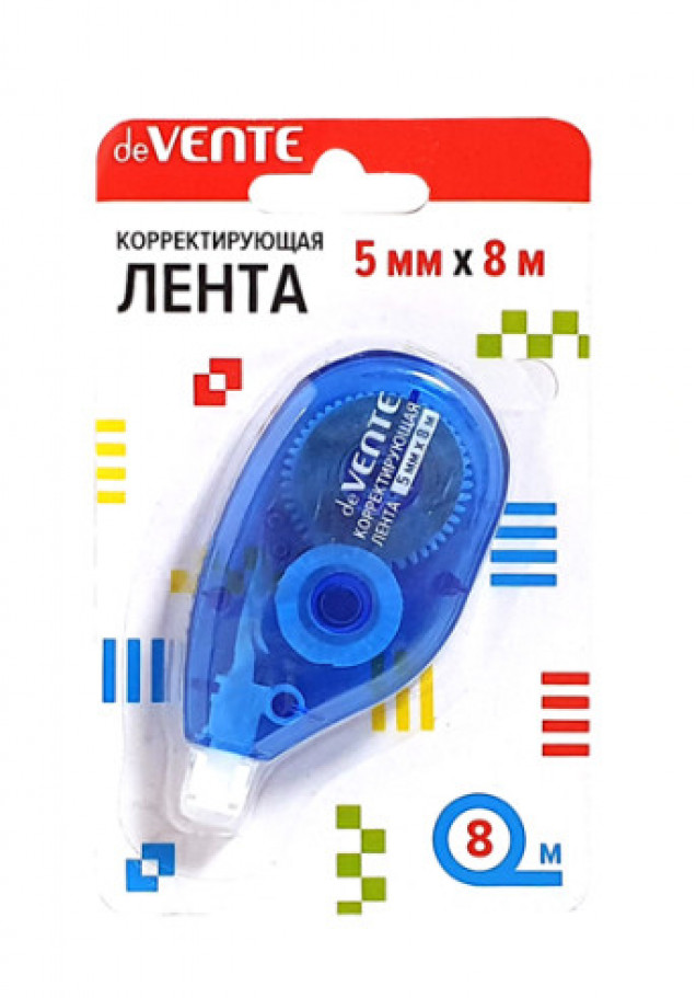 Корректирующая лента 5мм*8м боковой аппликатор блистер е/п
DEVENTE 4062105