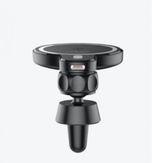 LDNIO MA20/ Беспроводное ЗУ стандарта Qi + Автодержатель MagSafe/ Вход: 18W/ Выход: 15W/ Black