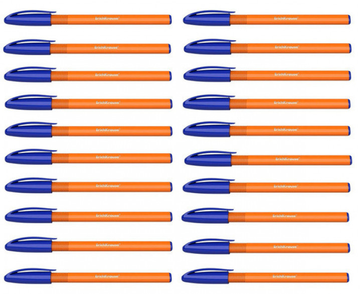 Ручка "U-108 Orange Stick" синяя 1.0/0.26/- корпус трехгранный
оранжевый ERICH KRAUSE 47582