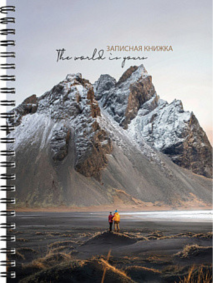 Записная книга на гребне А5 80л.. ПРИРОДА-6 (80-9077) (7БЦ. на гребне. глянц.ламинирование)