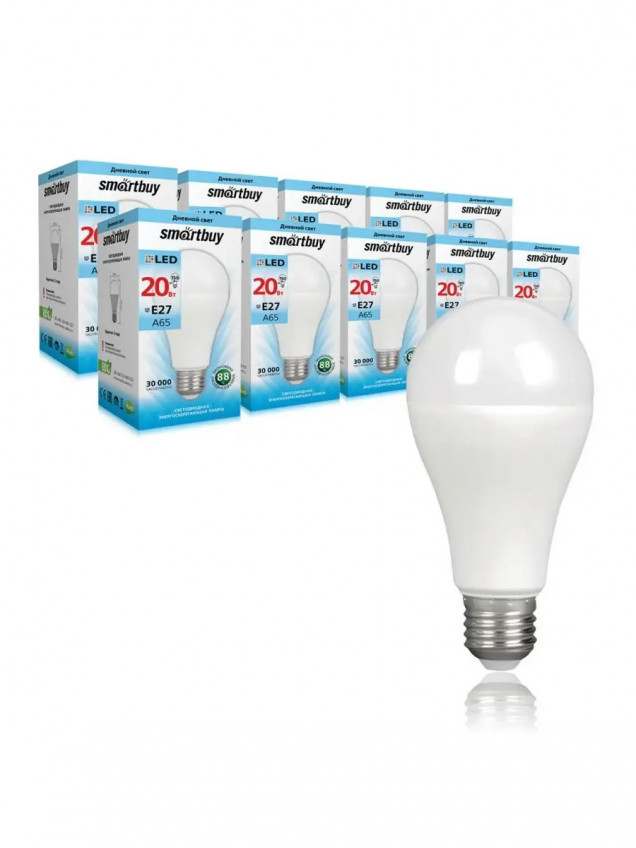 Светодиодная (LED) Лампа Smartbuy-A60-20W/4000/E27