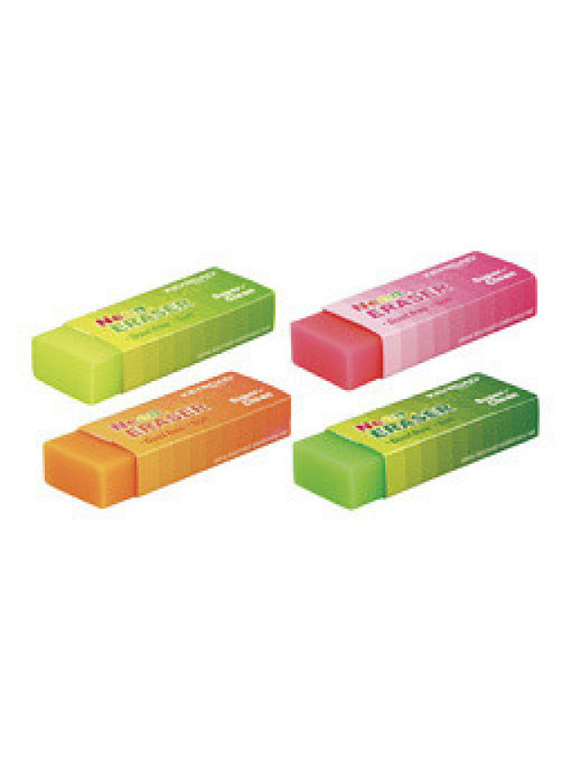 Ластик KEYROAD PVC Neon ассорти, 20шт в дисплее