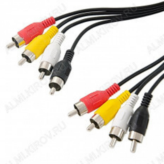 Шнур 4RCA/4RCA 1.2м (63-001) ALENCOM