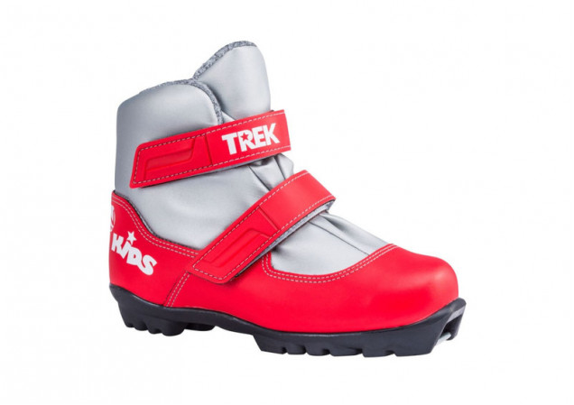 Ботинки лыжные NNN 36р детские  TREK Kids1 красный (лого белый)
