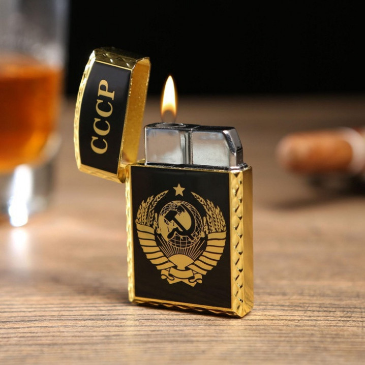 Зажигалка газовая «СССР», 1×3.5×6 см