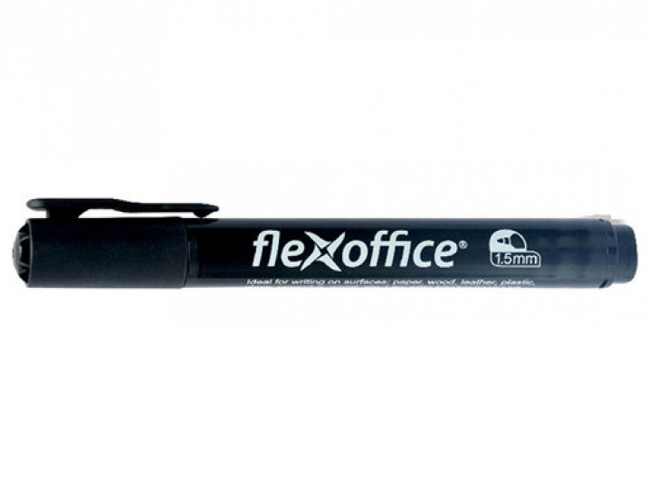МАРКЕР ПЕРМАНЕНТНЫЙ FLEXOFFICE R 1,5ММ ЧЕРНЫЙ