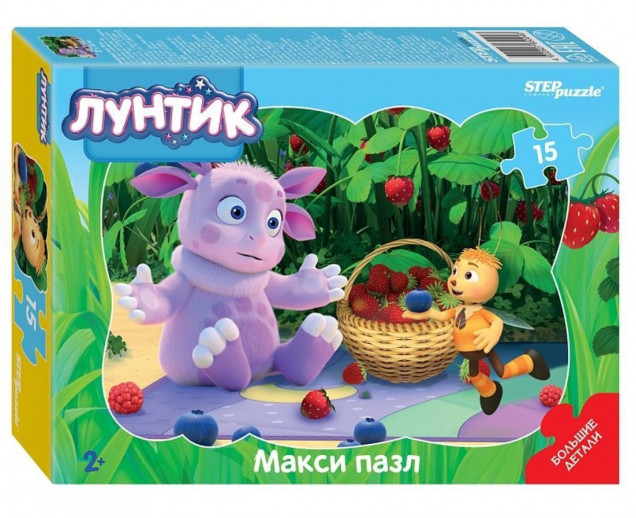 Контурный Макси-пазл 15 эл. "Лунтик" (Мельница)