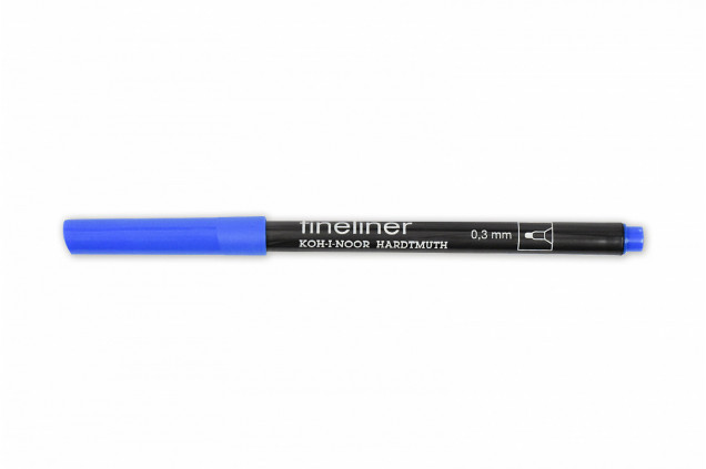 Ручка линер "Fineliner 7021" кобальт зеленый
темный 0.3мм корпус черный KOH-I-NOOR
7770213001KS