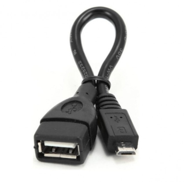 Шнур USB A гн/MICRO USB B 5pin шт 0.15м (USB OTG) (A-OTG-AFBM-001)