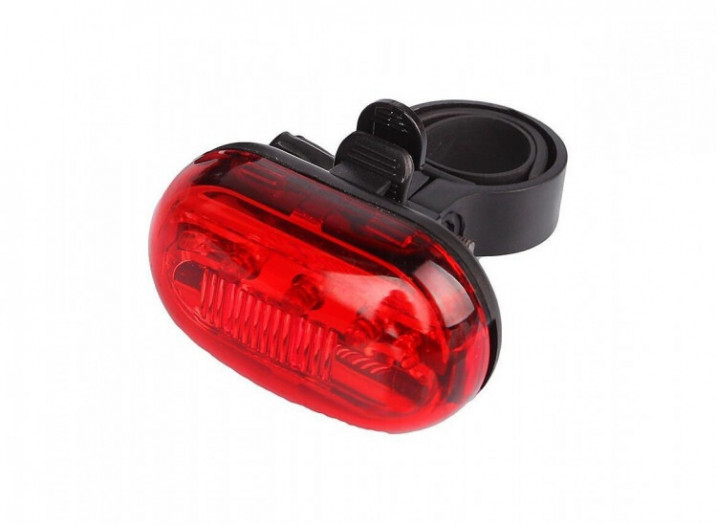 Фара задняя,JY-603T-G,5 диодов LED 3W,1 режим,AAA*2шт(в комплекте),25,4-31,8мм,JING YI,RNVJY603TG01