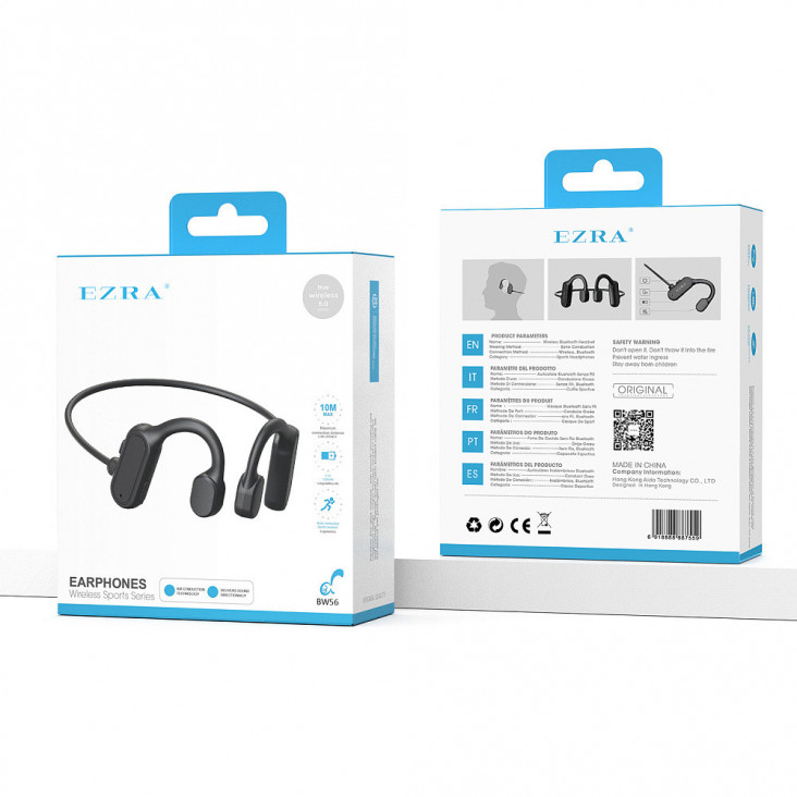 EZRA BW56 Черные наушники - гарнитура (bluetooth)