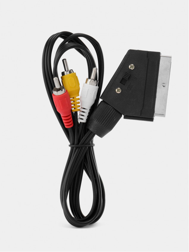Шнур SCART/3RCA 1.2м ВХОД-ВЫХОД (66-003) ALENCOM