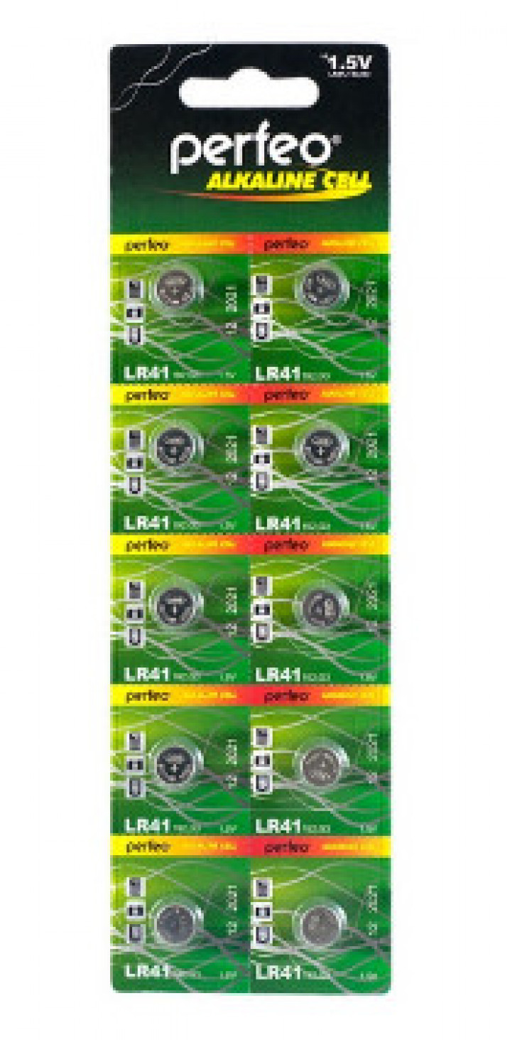 Батарейка PERFEO Alkaline Cell LR41 алкалиновая 10 шт.