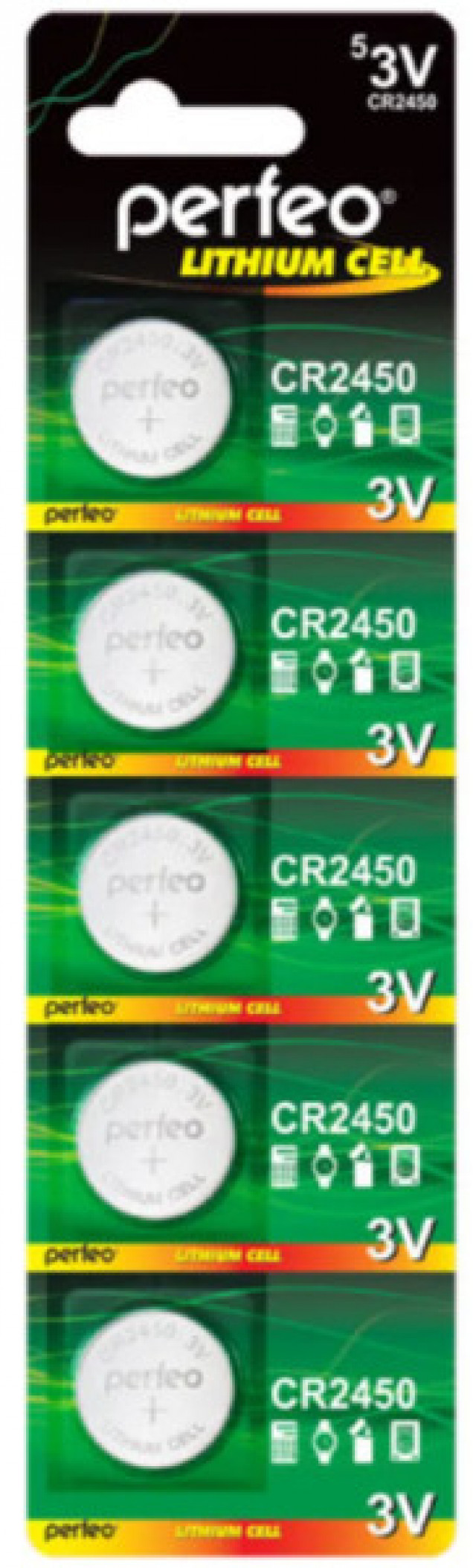 Батарейка Perfeo CR2450/BL5