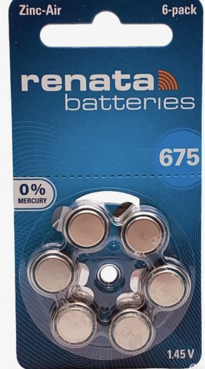 Батарейка RENATA  ZA 675/6BL