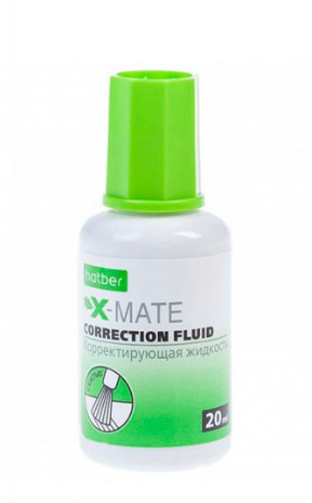 Корректирующая жидкость спиртовая основа 20мл кисточка
"X-Mate" HATBER_ CF_071178