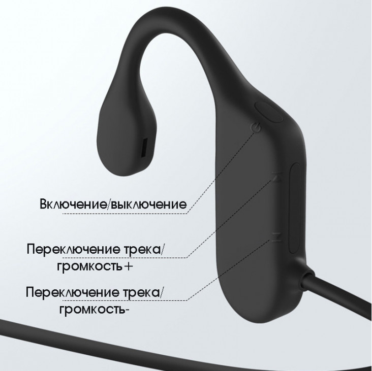 EZRA BW56 Черные наушники - гарнитура (bluetooth)