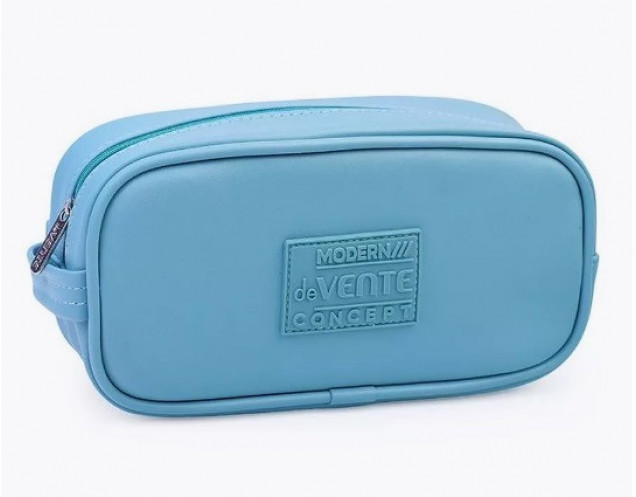 Пенал "Modern Concept Soft" 21x10,5x5,5 см, прямоугольный для 100 предметов, антивандальная искусственная кожа до -40C, на молнии, с ручкой, внутренние карманы, мятный (10702070/310124/3042812,Китай )