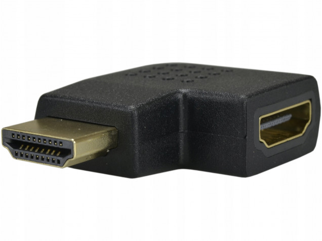 Переходник HDMI-HDMI угловой вилка