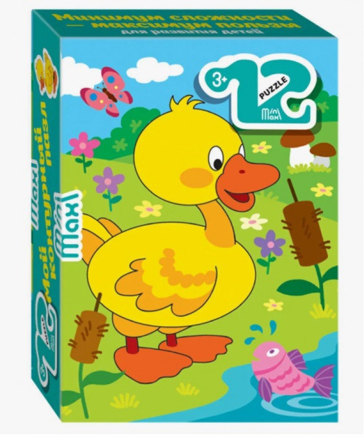 Пазлы 12 "Утёнок" (Mini-maxi)