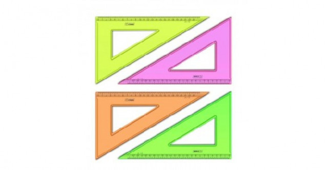 Треугольник СТАММ "Neon Cristal" пластиковый 30х23 см в ассортименте