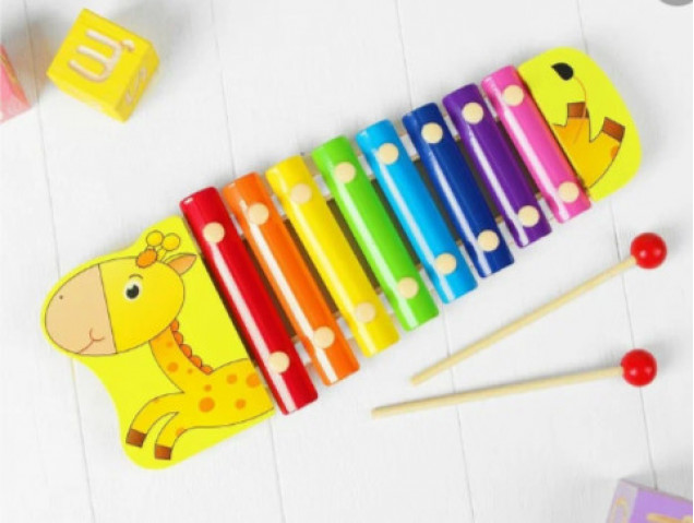 Музыкальная игрушка «Металлофон. Жираф», 8 тонов