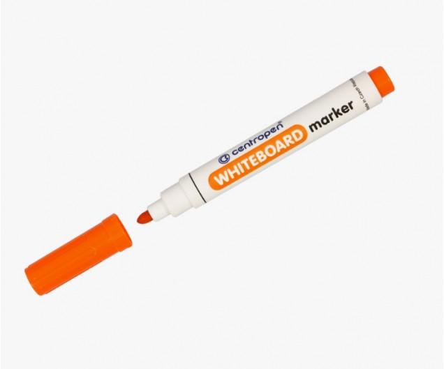 Маркер д/бел. досок Centropen WHITE BOARD 2,5 мм оранж. круглый 1 шт