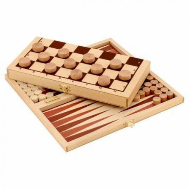 Набор настольных игр "Шашки+нарды"