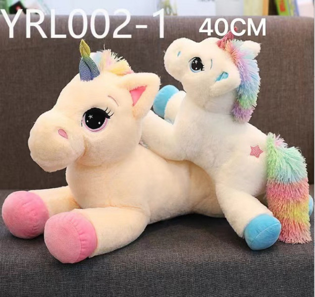 YRL002-1 Мягкая игрушка Единорог 40 см 240 шт в кор