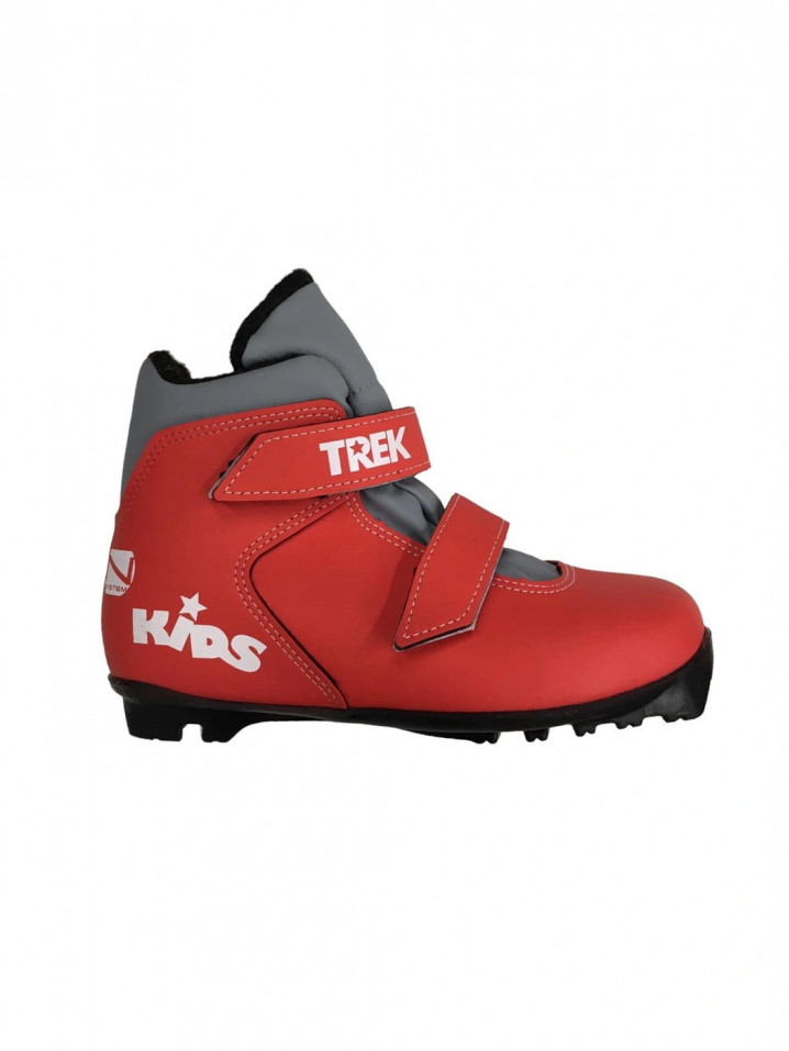 TREK Ботинки лыжные детские TREK Kids1 красный (лого белый) N RU37;EU38;CM23,5