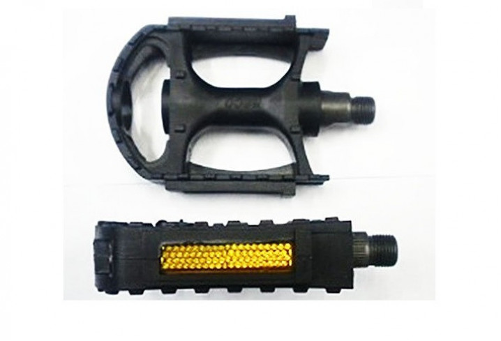 Педали Neco WP-168-1, основа пластик, с катафотами, арт 3032603-29