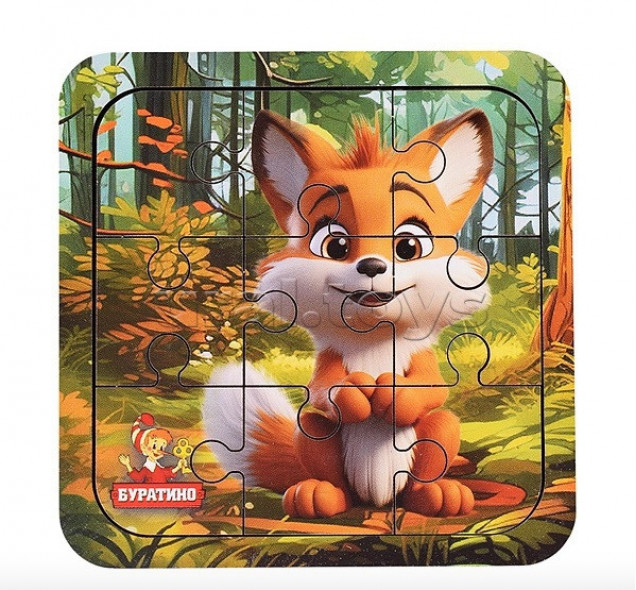 Игрушка деревянная пазл 10*10 см. терм. пакет