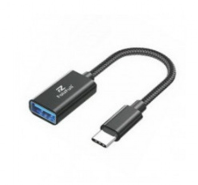 Шнур USB A гн/USB Type C шт 0.15м (USB OTG) (FP13)