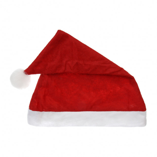 Колпак Новогодний КРАСНЫЙ флис б/рисунка CR 90