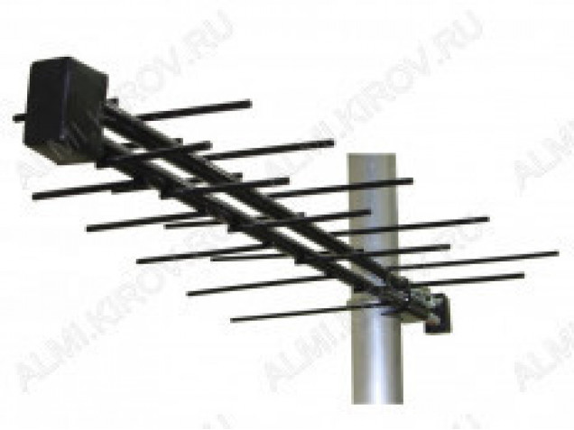 Антенна наружная Альфа Н111A-02F-5V активная ELECTRONICS ДМВ/DVB-T2; 15dВ; питание 5V от ресивера; без кабеля; F-разъем