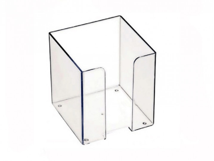 Пластбокс для бумажного блока  9*9*9 прозрачный СТАММ ПЛ41