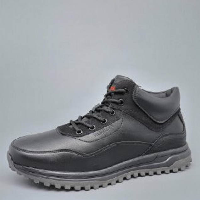 Ботинки/байка/черный d03580 (40-45)