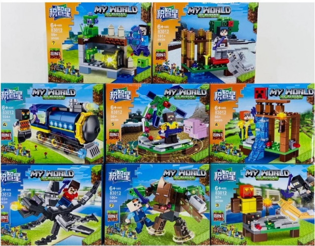 83012 КОНСТРУКТОР MY WORLD 97/104PCS, 19*4*15CM