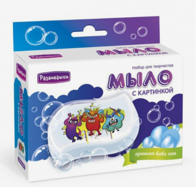 Мыло своими руками с картинкой "Монстры"
