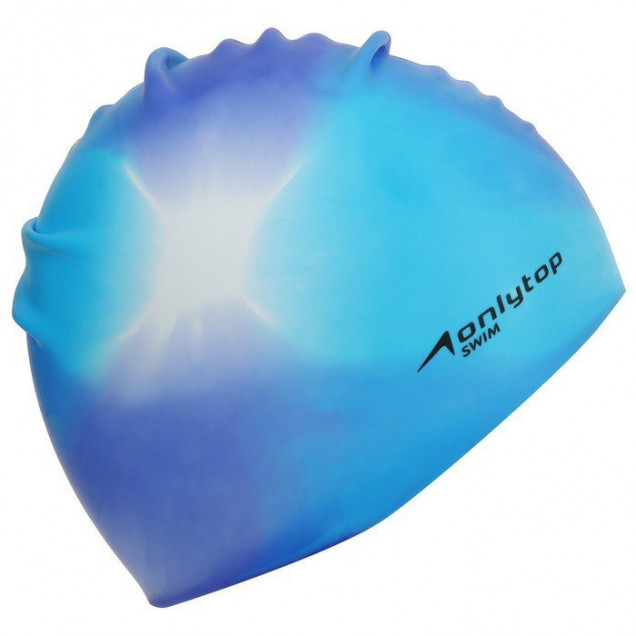 Шапочка для плавания взрослая ONLYTOP Swim, силиконовая, обхват 54-60 см