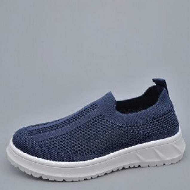 Слипоны/текстиль/синий n27-7 (32-37)