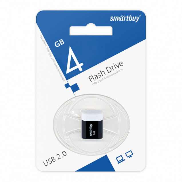 Флешка Smart Buy 4GB Lara Black