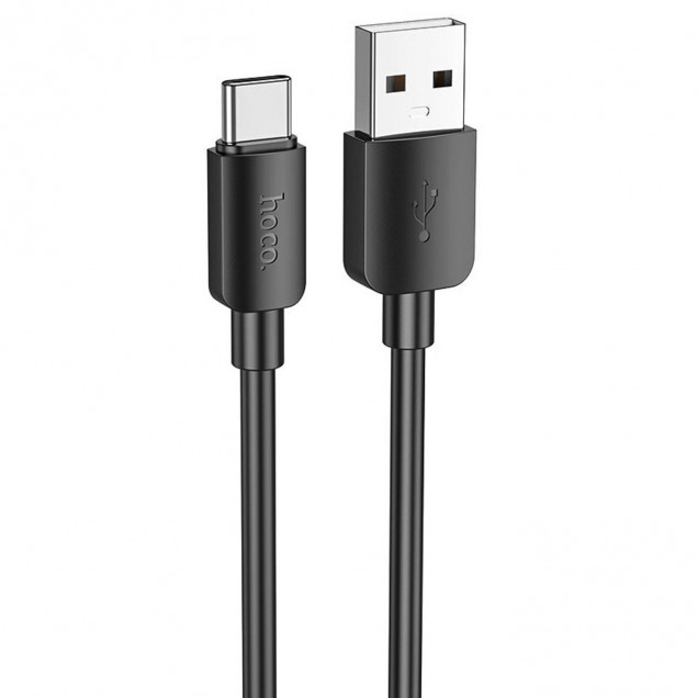 Кабель НОСО X96/ USB - Туре-C/ 1m/ 3А/ ПВХ/ Черный