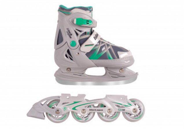 Коньки комб 31-34р Black Aqua 3450=