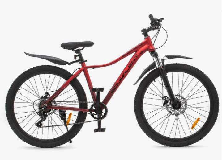Велос 27.5" EQUIVALENT BASKA MD (21-ск.) (рама 17) Красный матовый (МЯГКАЯ УПАКОВКА)