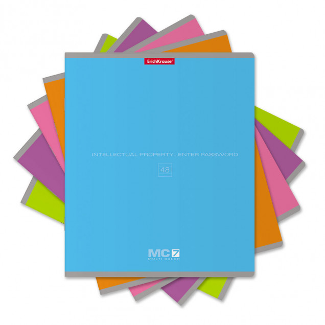 Тетрадь общая ученическая ErichKrause® MC-7, 48 листов, линейка_MIX-PACK 56596