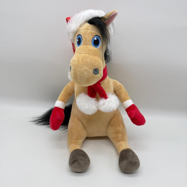 Мягкая игрушка Лошадка в зимнем 50 см (арт. YY25347)